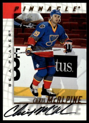 1997-98 Pinnacle Be a Player Autographs Chris McAlpine Auto St. Louis Blues #82