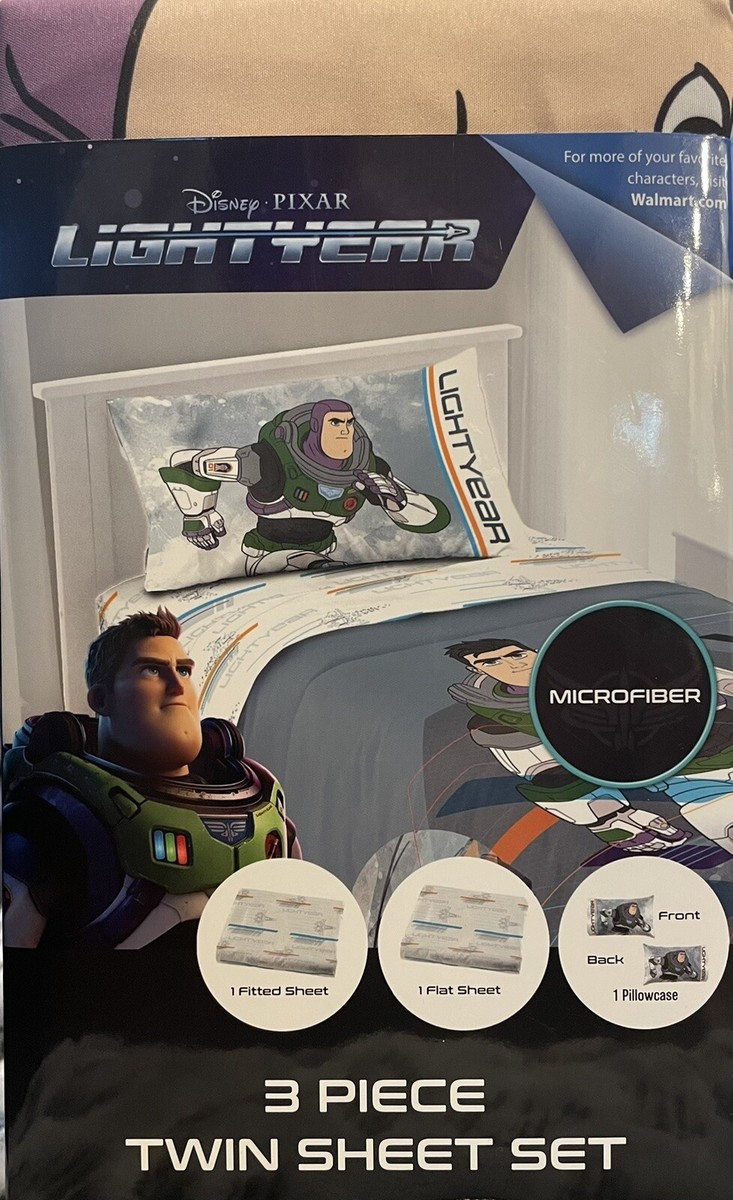 Kids Twin Sheet Set Buzz Lightyear Inner Space Soft Microfiber