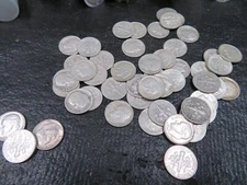 ROOSELVELT SILVER DIMES LOTS-50 DIMES PER LOT