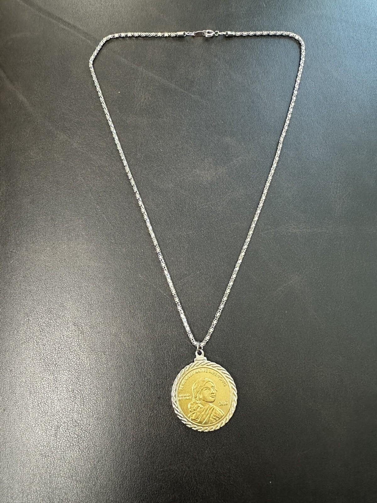 2016 Remember Native Americans Coin Necklace Code… - image 13