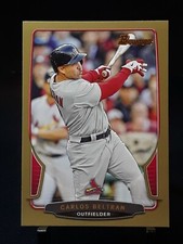 2013 Carlos Beltran Bowman Gold Border Base # 153 Parallel St. Louis Cardinals 