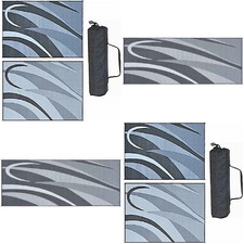 Camco 16 X 8 Reversible Outdoor Mat Charcoal Swirl For Sale Online Ebay