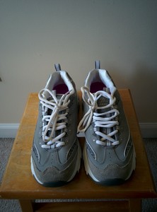 skechers d'lites mujer plata