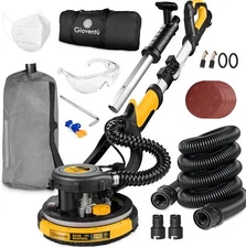 Drywall Sander 7-amp Powerful Electric Drywall Sander with Vacuum Attachment 25’