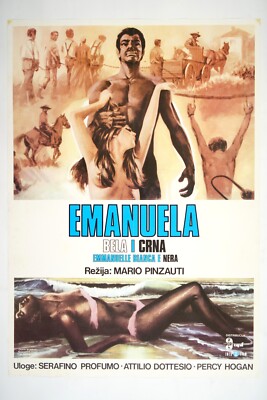 EMMANUELLE BIANCA E NERA BLACK AND WHITE PASSION PLANTATION movie YU poster 1976