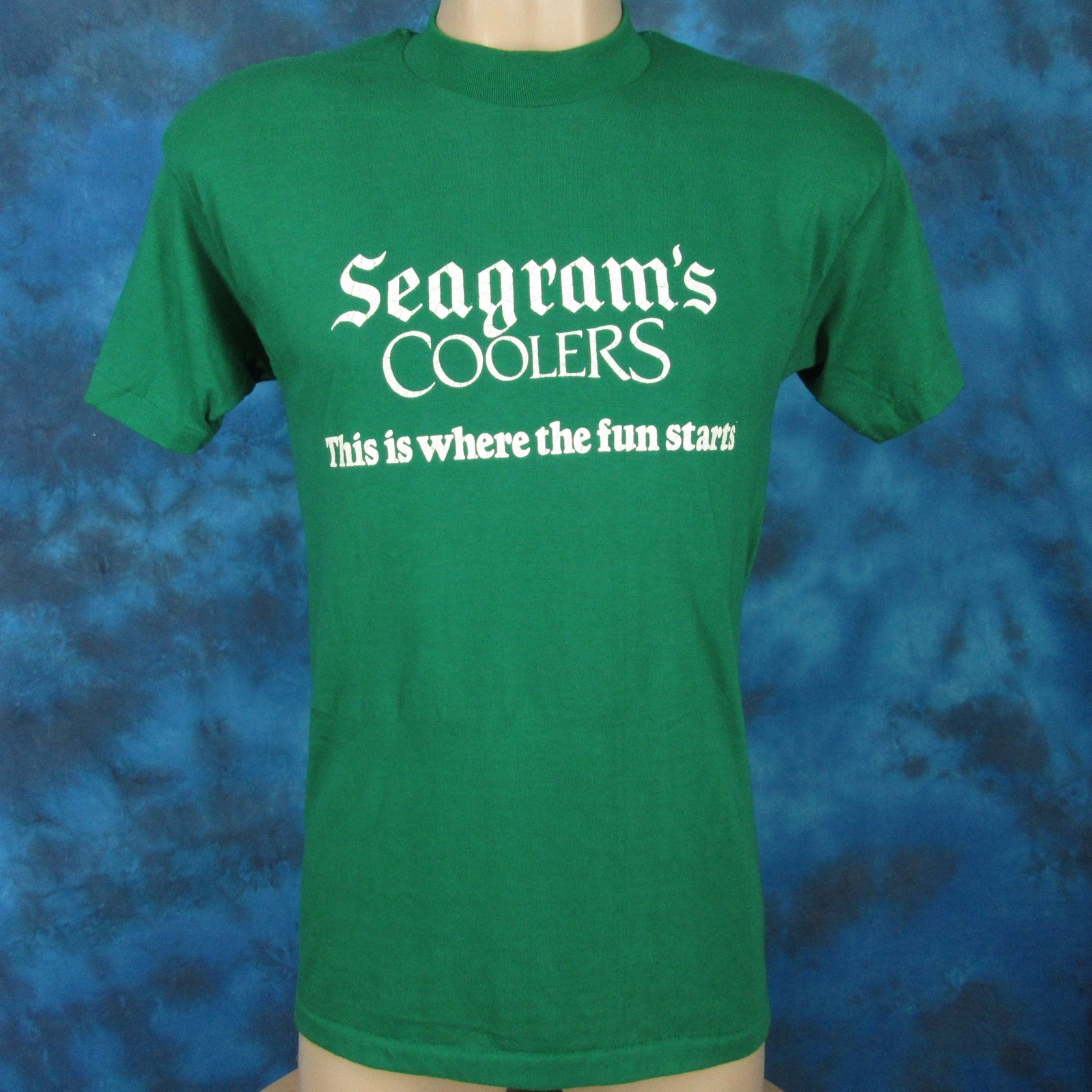 vintage 80s SEAGRAM’S WINE COOLERS PAPER THIN TShirt XS/S single