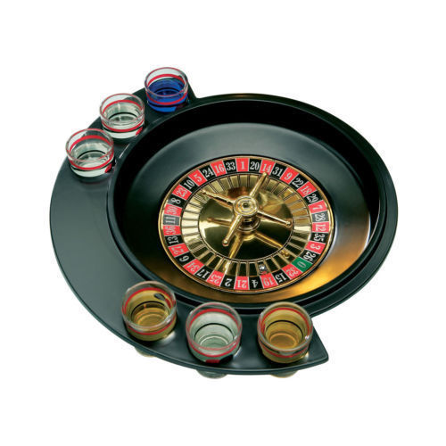 Roulette Drinking Game 6 Shot Glasses Casino Party| After Dinner Christmas Games