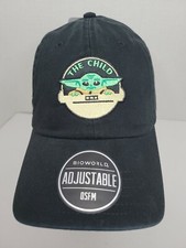 Baby Yoda "The Child" Adjustable Cap, Black, Star Wars, Bioworld, Hat NWT