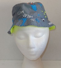 Carter's Bucket Hat Cap Green blue Size 2-4 Toddler Sharks Sea life