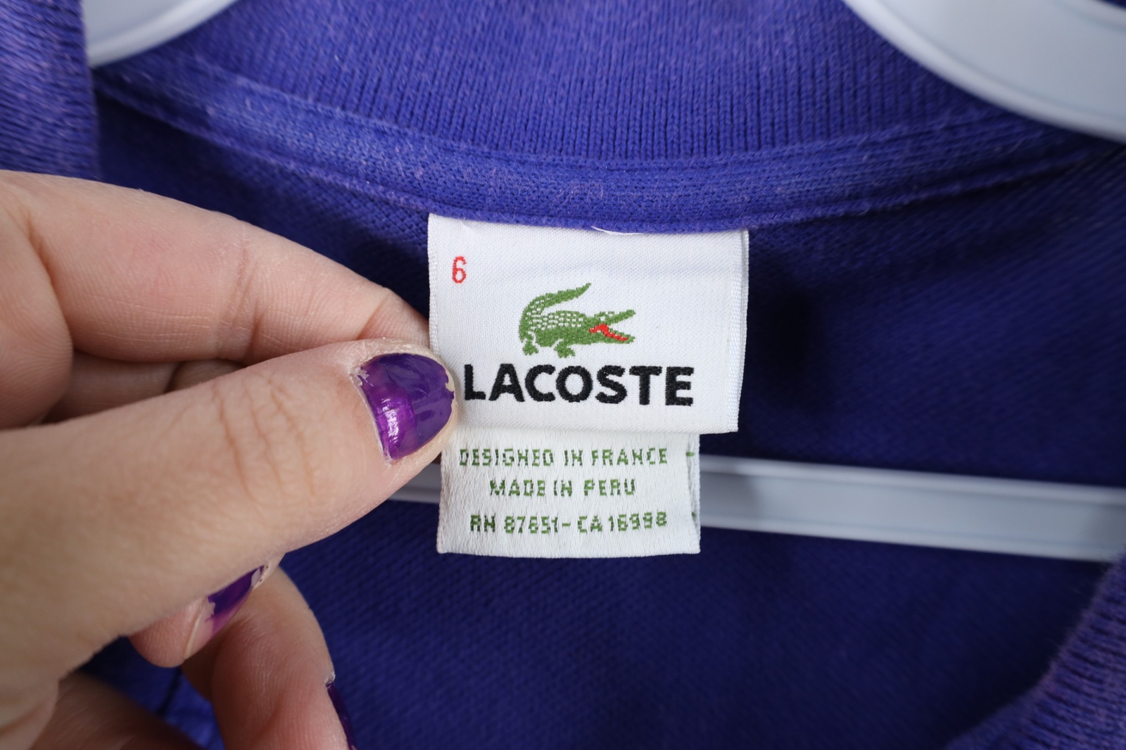 Vintage 90s Lacoste Mens FR 6 US XL Distressed Croc Logo Collared Polo Shirt thumbnail 8