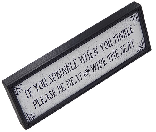 Funny & Cute Farmhouse Bathroom Toilet Sign Shelf Sitter Rustic Wall Home Decor - Picture 62 of 180