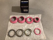 OLD SCHOOL BMX TIOGA BEARTRAP 2 HEADSET GT PINK 1" threaded NEW tange gt