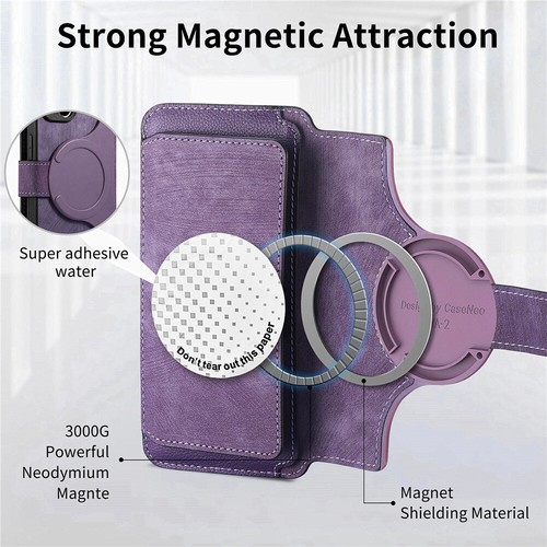 Detachable Leather Case ZIP Wallet Cover For iPhone 16e 16 15 14 13 11 Pro Max - Picture 77 of 84