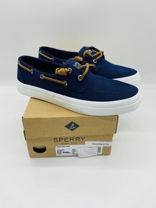 navy blue sperrys women's