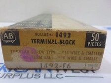 New box of 50 pieces Allen Bradley terminal blocks 1492-F6  tubular screw type 