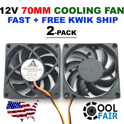 JZK 2PZ 80x80x25mm 2pin DC 12V Piccola Ventola Di Raffreddamento 8025 80mm Con Fili Ventola - Foto 8