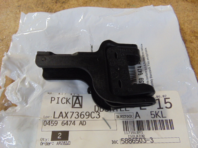 Genuine OE MOPAR Upper Radiator Isolator, 4596474AD, Chrysler 300