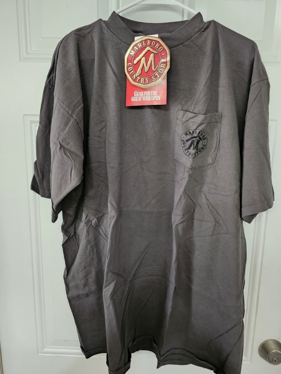 Vintage 90s Marlboro Cowboy T shirt Adult Size L/xl 100% COTTON