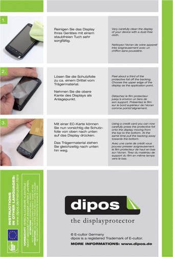 6x Schutzfolie für Samsung Galaxy S5 matt Display Antireflex dipos - Bild 4 von 4