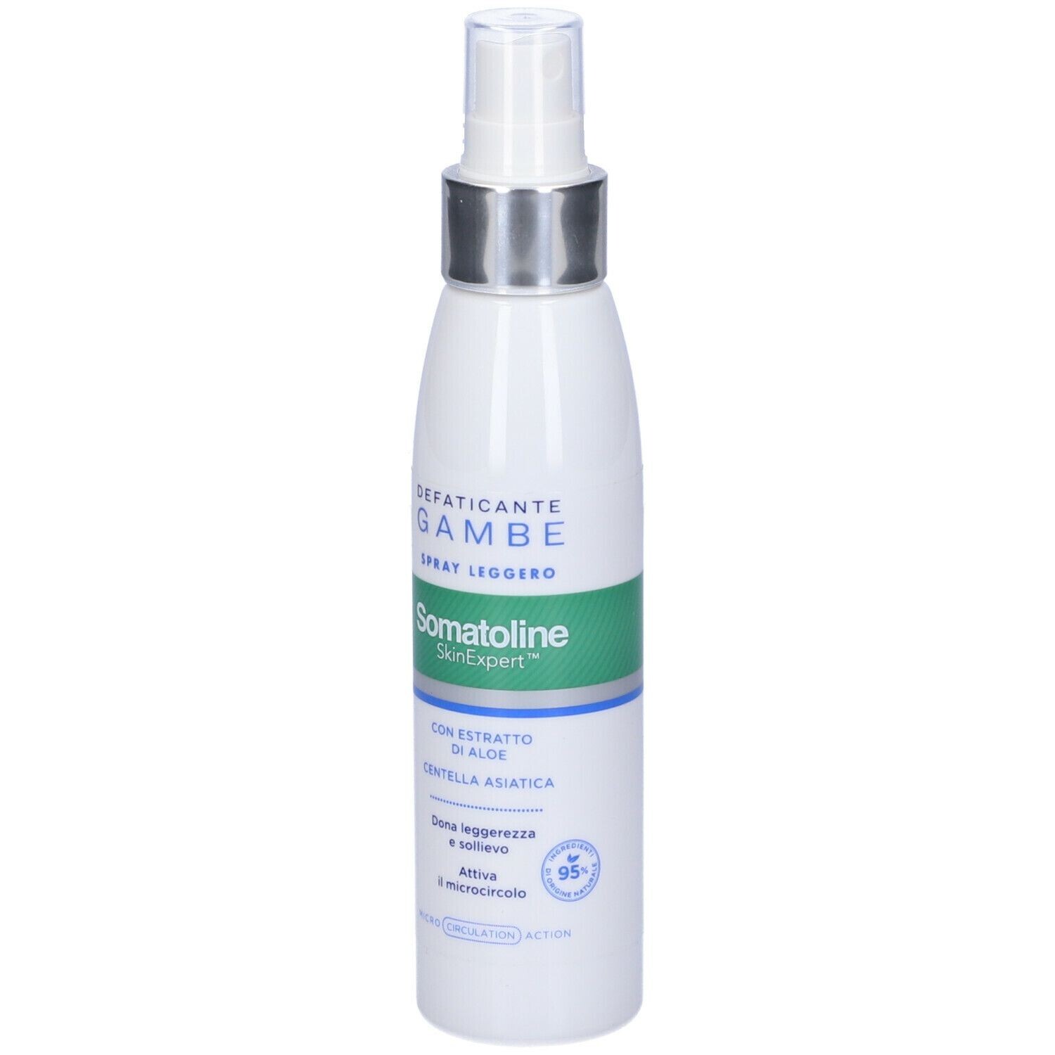 Defaticante Gambe Spray Leggero con Aloe e Centella Asiatica.125ml