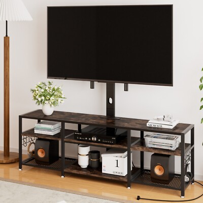 TV Stand Entertainment Center Open Shelf Storage Rack Durable with ...