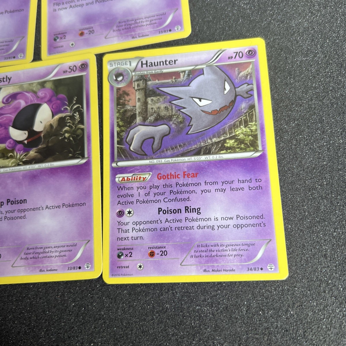 Gastly 33/83 Haunter 34/83 Generations Pokemon Card Non-Holo 5 | eBay