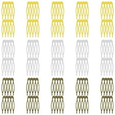 30pcs Hair Comb Clip Metal Wire Hair Combs Wedding Veil Combs 5 teeth style A