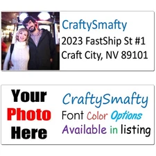 30 Custom Return Address Labels Personalized Any Photo Picture Family Pets