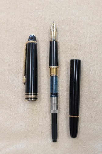 Montblanc Meisterstuck 14k Yellow Gold Nib (M) Fountain Pen For Parts/Repair - 第 3/6 張圖片