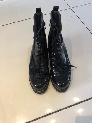 black patent boots uk