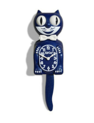 Limited Edition Galaxy Blue Kit-Cat Klock 15.5  high