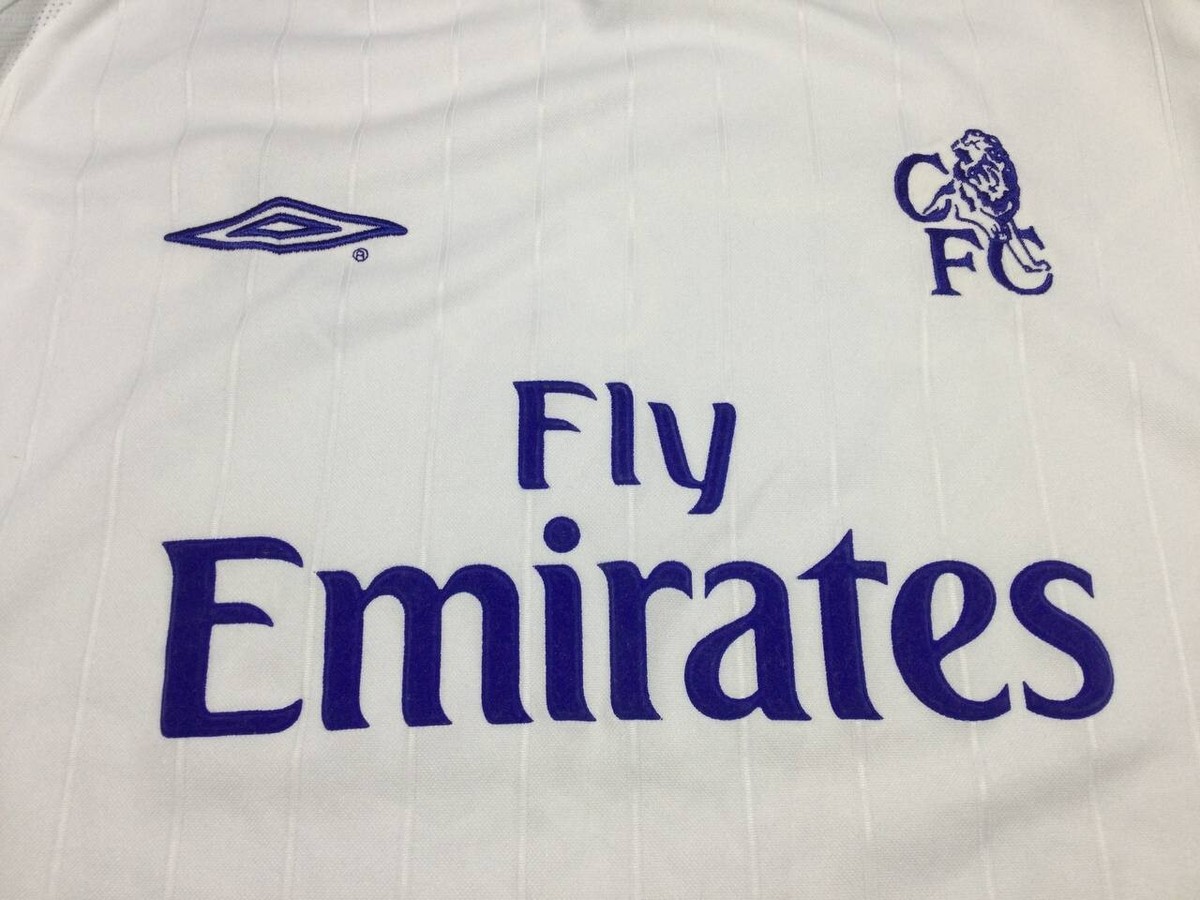 CHELSEA 2001 2002 AWAY FOOTBALL SHIRT SOCCER JERSEY LONG