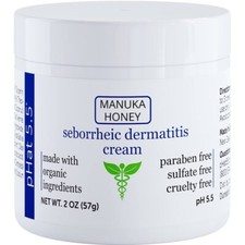 Seborrheic Dermatitis Cream with Manuka Honey Coconut Oil and Aloe Vera -