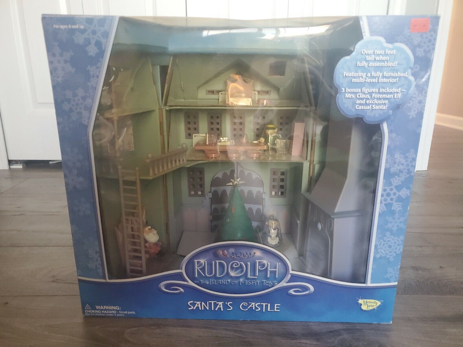 Rudolph Red Nosed Reindeer and The Island of Misfit Toys SANTA'S CASTLE Playset