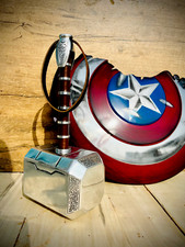 Marvel Legends Captain America Broken Shield With Thor's Mj  lnir Hammer