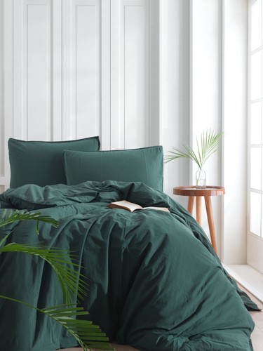 Duvet Cover Set Green Bedding Set King 