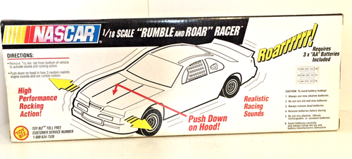 NASCAR Dale Jarrett #88 Plastic Rumble & Roar Toy Biz Ford T Bird 1:18 Race Car - Picture 8 of 12