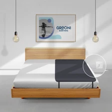 Earthing & Grounding Premium Sleeping Therapy Mat - Twin Bed - Black - 71"x27"