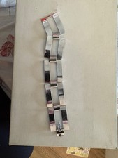 bracciale modernista argento marchiato 800 con punzone  anni 70/80