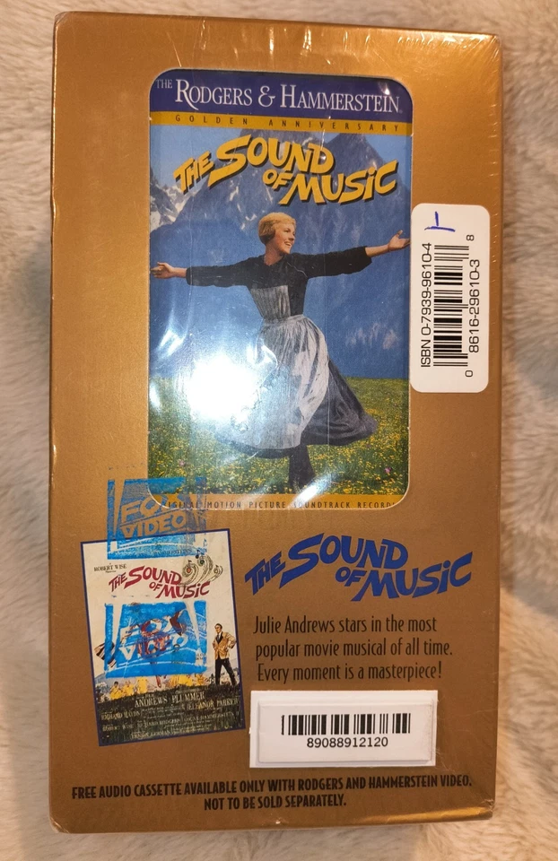 RARE SEALED w BACK Watermarks The Sound of Music VHS BOX SET & *RARE* Cassette - Image 2 of 4