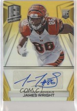 2014 Panini Spectra Rookie Auto Gold Prizm 2/25 James Wright #314 Auto 2r7
