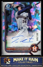 Tyler Whitaker 1st 2022 Bowman Chrome Auto Atomic Refractor #CPA-TW #/100