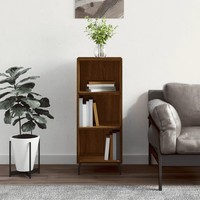 Sideboard Eichenoptik Braun 34,5 X 32,5 X 90 Cm Holzwerkstoff
