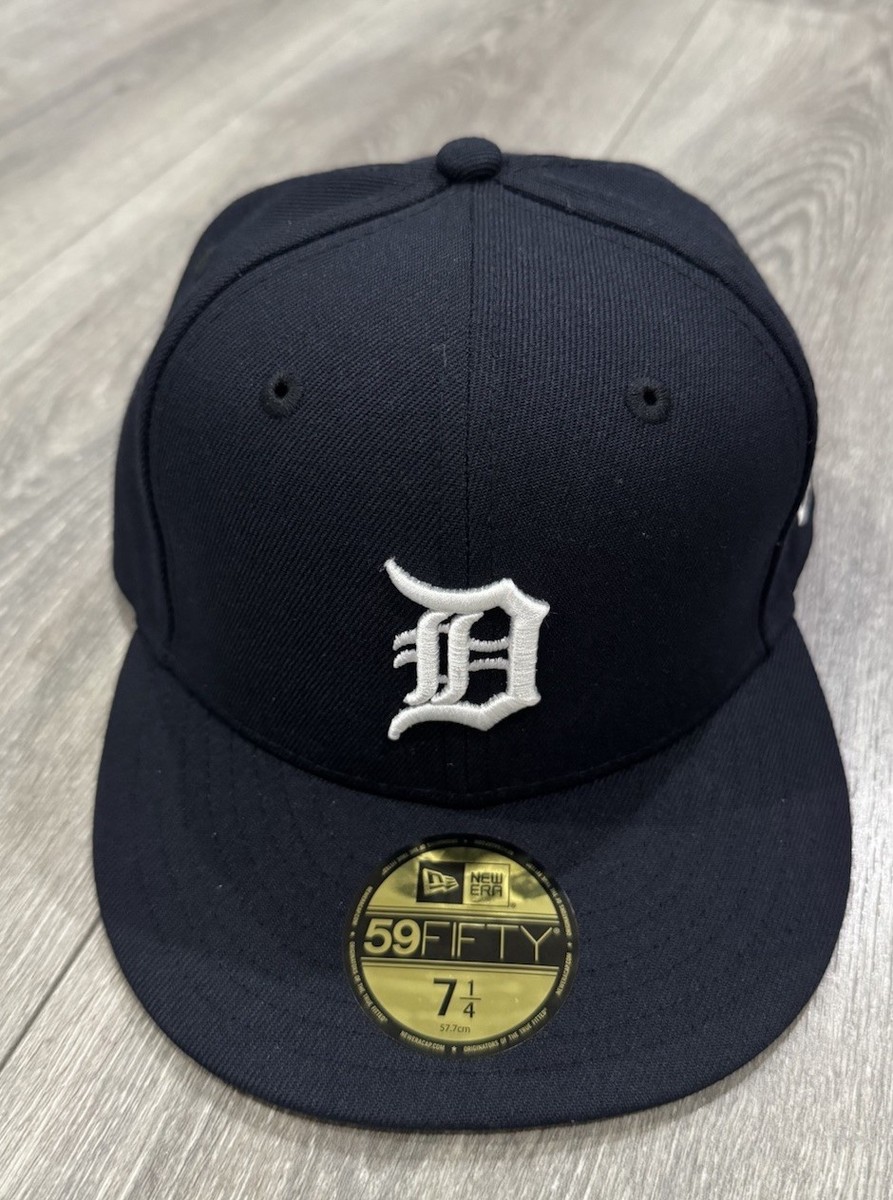 Detroit Tigers New Era 59Fifty Fitted Hat Size 7 1/4 Navy Color | eBay