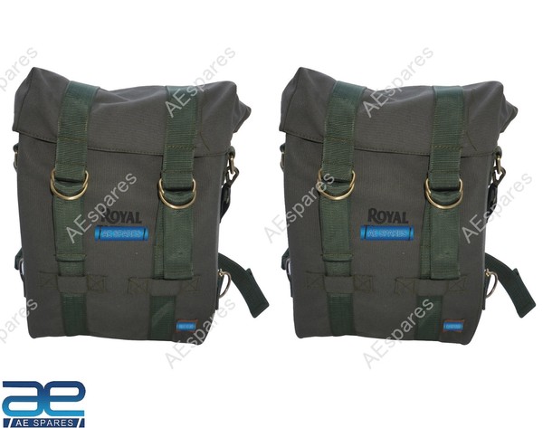 MilitäRgrüN Pannier Bag Paar FüR Royal Enfield Classic 350 500 2-Teilig-image