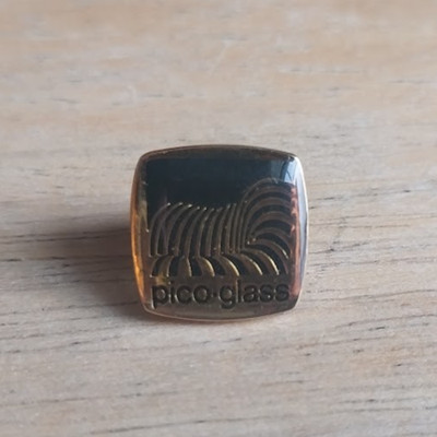 Pico Glass Employee Pin Company Logo Store Service Promotional