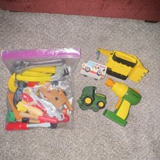 John Deere Pretend Play Tool Set  Toy Vehicles Lot for Ages 3-7