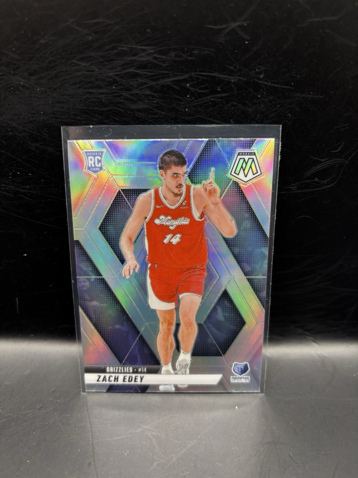 2024-25 Panini Mosaic - Rookies Zach Edey #248 Silver Prizm (RC)