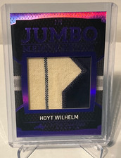 2025 Leaf In The Game Used JUMBO MEMORABILIA HOYT WILHELM - PURPLE - /5