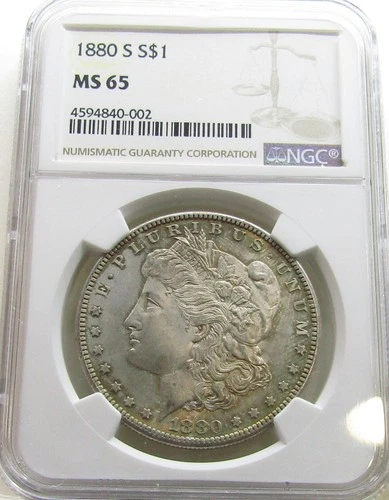 1880 S Morgan Silver Dollar NGC MS65